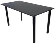 Biurka gamingowe - Czarne Biurko gamingowe Komputerowe Szkolne Duże 138 x 70 Kaskada - miniaturka - grafika 1