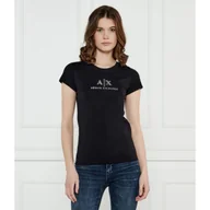 Koszulki i topy damskie - Armani Exchange T-shirt Slim Fit - miniaturka - grafika 1