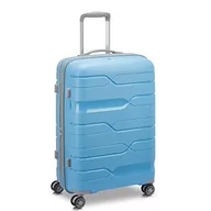 Walizki - Sposób By Roncato MD1 Wózek Średni Rozszerzalny Sky, niebieski, Trolley Medio, Sztywna walizka z rozszerzalną częścią środkową i obrotowymi kołami - miniaturka - grafika 1