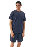 Piżamy męskie - Piżama męska Shore 42601 niebieska - miniaturka - grafika 1
