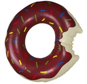 Zabawki do kąpieli - Koło Dmuchane Donut 120CM Brązowe - miniaturka - grafika 1