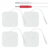 Masażery - Elektrody Żelowe Tens Ems 4X4 Cm Nakładki Pady Do Elektrostymulatora 4 Szt - miniaturka - grafika 1