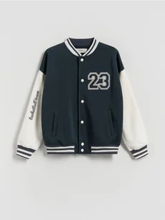 Reserved - Bluza bomber oversize - granatowy - Bluzy dla chłopców - miniaturka - grafika 1