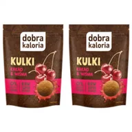 Ciastka - Dobra Kaloria Kulki mocy kakao i wiśnia Zestaw 2 x 58 g - miniaturka - grafika 1