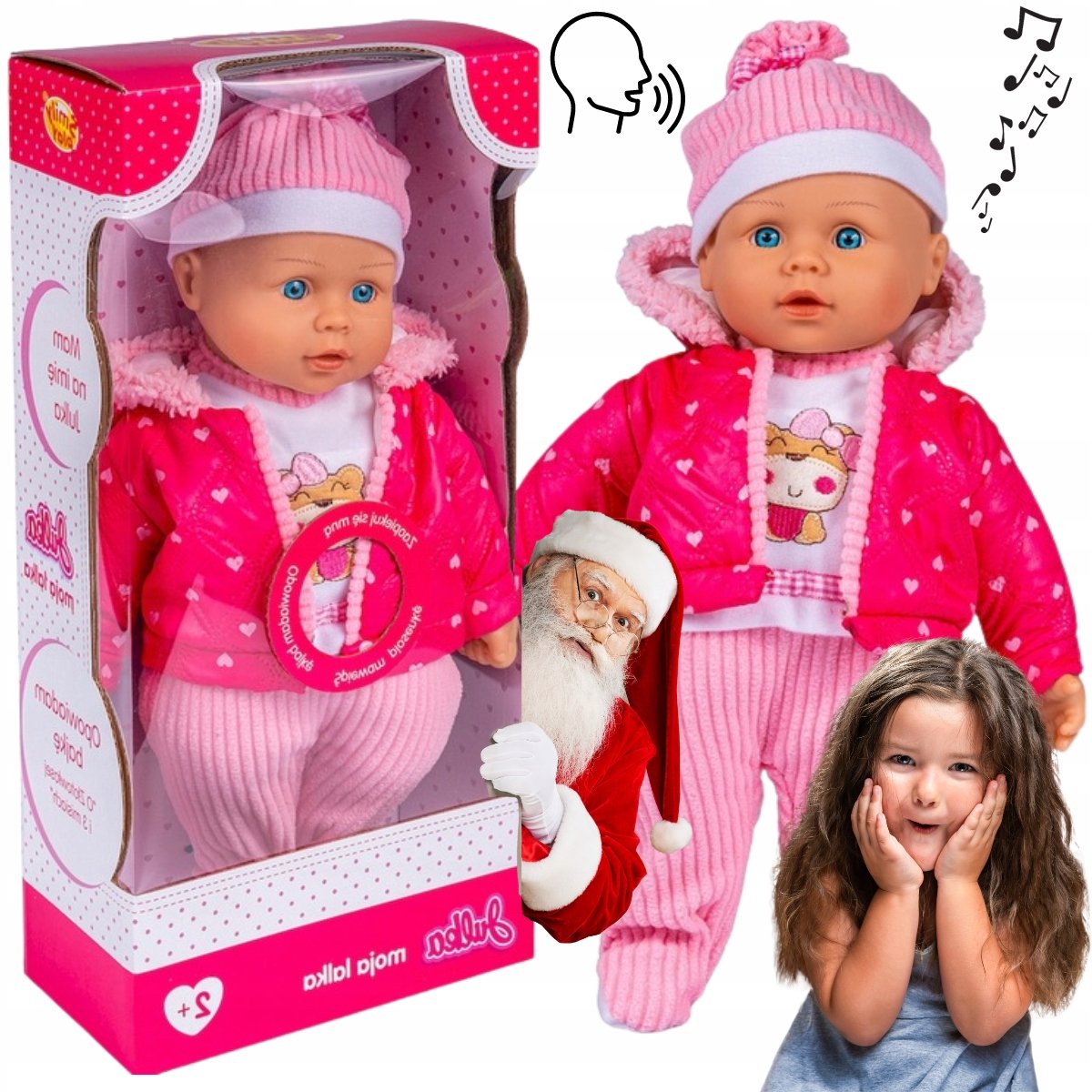 Lalka Mówiąca I Śpiewająca Po Polsku Interaktywna Duża Dzidzuś Po Angielsku