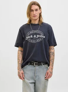 Jack & Jones Koszulka "Jjedover" w kolorze granatowym - Koszulki męskie - miniaturka - grafika 1