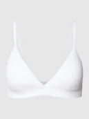 Biustonosze - Biustonosz trójkątny z drobnym prążkowaniem model ‘PURE RIB’ - miniaturka - grafika 1