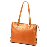 Torebki damskie - Skórzana Elegancka Shopperbag Na Ramię Florence - miniaturka - grafika 1