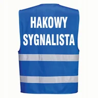 Odzież robocza - Kamizelka PORTWEST Niebieska rozmiar XXL/3XL z nadrukiem HAKOWY SYGNALISTA - miniaturka - grafika 1