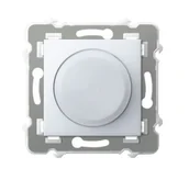 Wyłączniki światła i elektryczne - Ospel Ściemniacz uniwersalny LED SZAFIR - biały - miniaturka - grafika 1