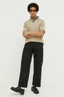 Spodnie męskie - Dickies spodnie męskie kolor czarny proste - miniaturka - grafika 1
