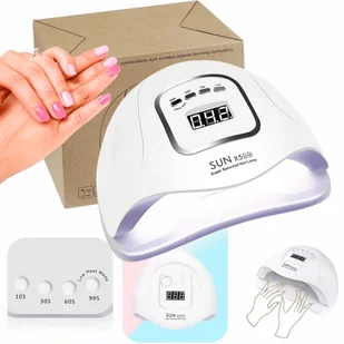 Lampa do paznokci UV LED 120W szybkie suszenie manicure pedicure biała - Lampy UV do paznokci - miniaturka - grafika 1