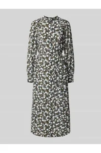 Długa sukienka z czystej wiskozy z kwiatowym nadrukiem na całej powierzchni - Gant - Sukienki - miniaturka - grafika 1