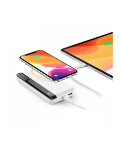 Alogic 10000mAh Biały P10QC10P18WH - Powerbanki - miniaturka - grafika 1