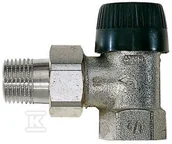 Zawory i kraniki - Zawór termostatyczny, kątowy, z wkładką BB, 1/2" - miniaturka - grafika 1