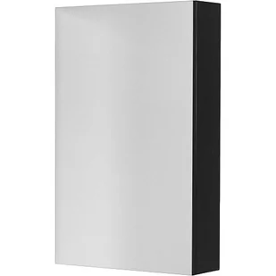 Czarna matowa szafka wisząca z lustrem 50x80 Victa  - Szafki łazienkowe - miniaturka - grafika 1