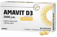 Witaminy i minerały - Amavit D3 2000 j.m. 60 kapsułek - miniaturka - grafika 1