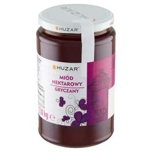 HUZAR Miód gryczany 500g - Miód - miniaturka - grafika 1