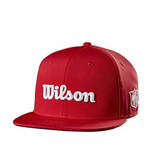 Czapki damskie - Wilson uniseks - czapka golfowa z płaskim rondem dla dorosłych, czerwona, jeden rozmiar uniseks - czapka golfowa z płaskim rondem dla dorosłych, czerwona, jeden rozmiar - grafika 1