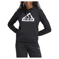 Bluzy damskie - adidas Damska bluza z kapturem Modern Essentials z kapturem, XXL, czarna - miniaturka - grafika 1