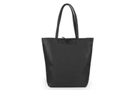 Torebki damskie - Torba Skórzana Vera Pelle Lampo Czarna - miniaturka - grafika 1