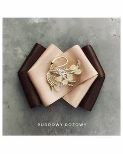 Brosza z Łabędziem z kryształków i kamieni NEW - Broszki - miniaturka - grafika 1
