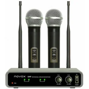 Novox Free H2 zestaw bezprzewod z mikr do ręki NOVFRH2 - Mikrofony estradowe - miniaturka - grafika 1