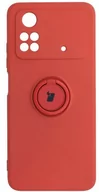 Etui i futerały do telefonów - Bizon Etui Case Silicone Ring Xiaomi Poco M4 Pro 4G ciemny róż BCSRPOCOM4P4GRD - miniaturka - grafika 1