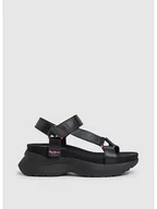 Sandały damskie - Pepe Jeans Sandały w kolorze czarnym - miniaturka - grafika 1