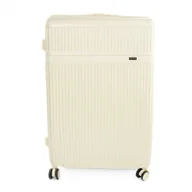 Walizki - Walizka podróżna twarda duża Solier Nokiro 28' XL - beż - miniaturka - grafika 1