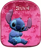 Plecaki szkolne i tornistry - STITCH PLECAK PRZEDSZKOLNY 3D STICZ RÓŻOWY - miniaturka - grafika 1