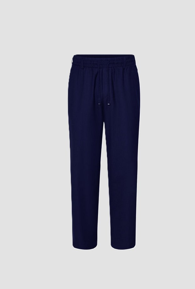 Spodnie męskie john richmond pantalone con coulisse navy blue altro