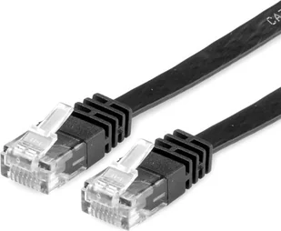 Value UTP Patchcable Kat6 flat black 5m - 21.99.0965 - Kable miedziane - miniaturka - grafika 1