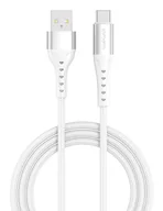 Kable komputerowe i do monitorów - 4smarts 541455 kabel USB 1,5 m USB A USB C Biały - miniaturka - grafika 1