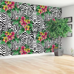 Fototapeta Wzór w kwiaty - Fototapety - miniaturka - grafika 1