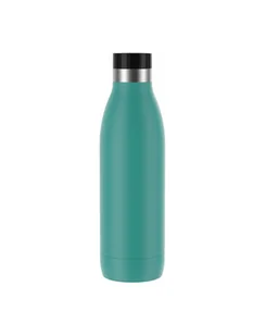 Emsa Bludrop Color insulated drinking bottle 0.7 liters, thermos bottle petrol, stainless steel - Akcesoria i części AGD - miniaturka - grafika 1