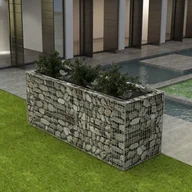 Donice - vidaXL Donica gabionowa ze stali, 270 x 90 100 cm - miniaturka - grafika 1