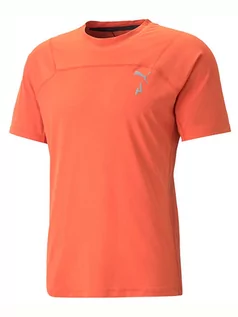 Koszulki sportowe męskie - Puma Koszulka sportowa w kolorze pomarańczowym - grafika 1