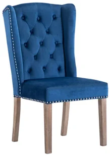 Niebieskie tapicerowane krzesło welurowe z kołatką M4-N49 - Krzesła Niebieskie tapicerowane krzesło welurowe z kołatką M4-N49 - Krzesła - miniaturka - grafika 1