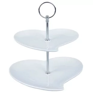 Orion Patera 2-poziomowa porcelanowa SERCE 122936 - Tace i patery - miniaturka - grafika 1
