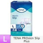 Pozostałe kosmetyki - SCA HYGIENE PRODUCTS AB TENA Slip Plus L pieluchomajtki 10 sztuk + Gratis chusteczki oczyszczające 10 sztuk 7003565 - miniaturka - grafika 1