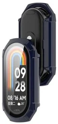 Bizon Etui ze szkłem do zegarka Case+Glass Watch do Xiaomi Smart Band 9, niebieski - Akcesoria do smartwatchy - miniaturka - grafika 1