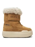 Buty dla dziewczynek - Moon Boot Śniegowce Junior Park Dtrap Boot Suede 80D3440040 Brązowy - miniaturka - grafika 1