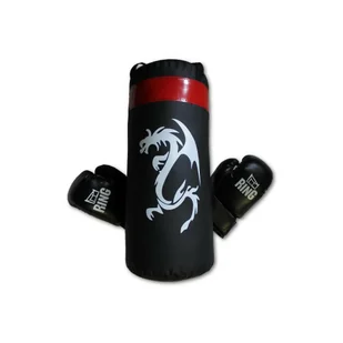 ZESTAW BOKSERSKI 50cm DRAGON BLACK - Worki treningowe - miniaturka - grafika 1