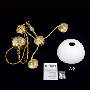 Żyrandol Old Lamp zawieszenie łańcuchowe, 3-pkt. - Lampy sufitowe - miniaturka - grafika 4