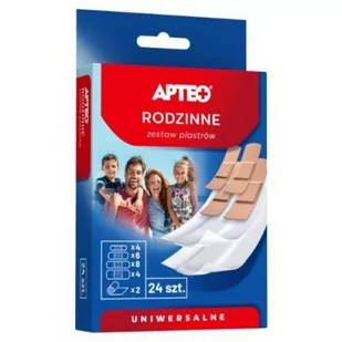 Apteo Care Zestaw plastrów uniwersalnych - Apteo Care - 24 szt 06320 - Apteczki i materiały opatrunkowe - miniaturka - grafika 1