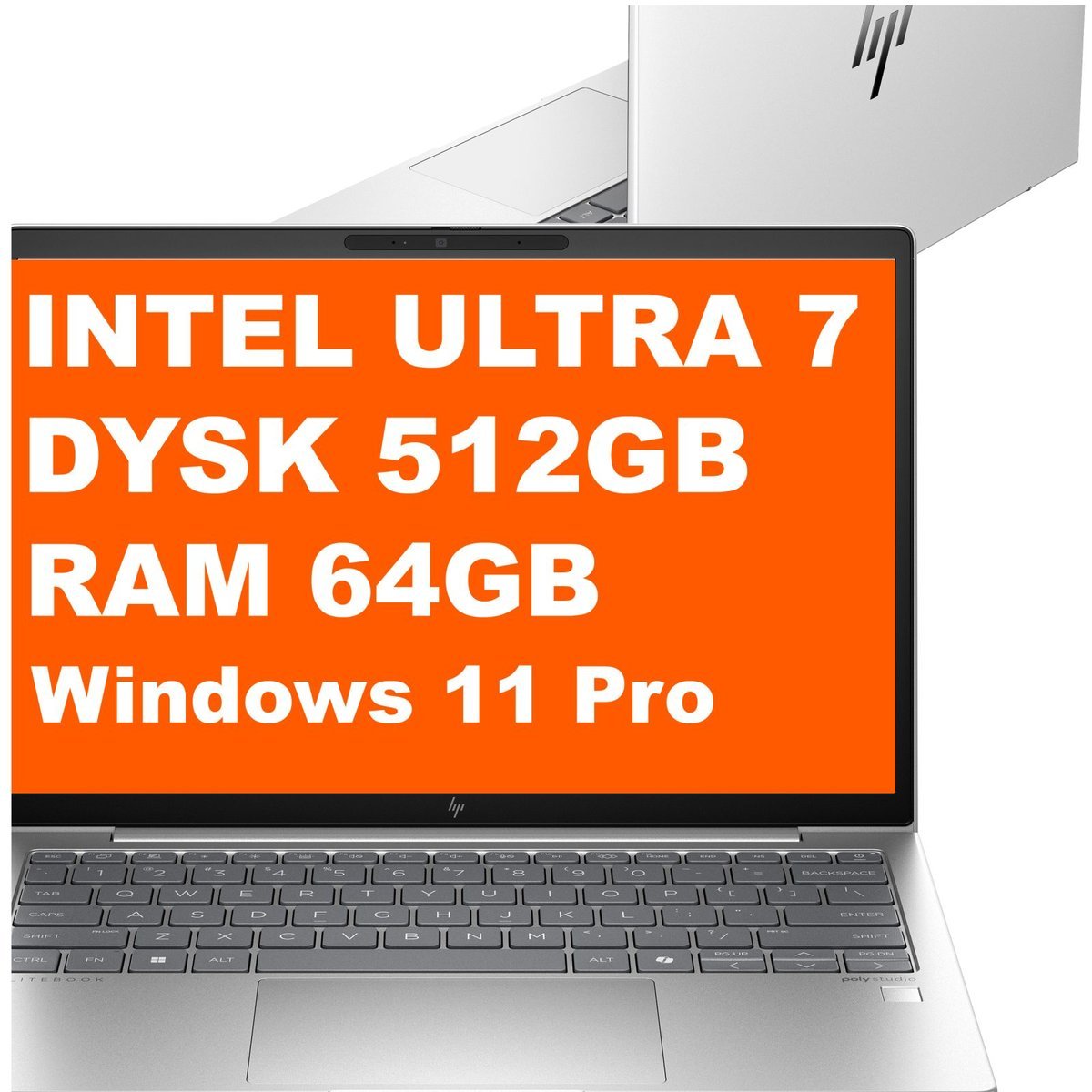 HP EliteBook 630 G11 / D18Q6U8 / Ultra 7 / 64GB / 512GB / Intel Graphics / WUXGA / Win 11 / Srebrny