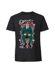 Męska koszulka z nadrukiem - dwight schrute the office merry christmas czarny 3XL - Koszulki męskie Męska koszulka z nadrukiem - dwight schrute the office merry christmas czarny 3XL - Koszulki męskie - miniaturka - grafika 1