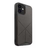Etui i futerały do telefonów - UNIQ etui Transforma iPhone 12 mini 5,4" szary/charcoal grey - miniaturka - grafika 1