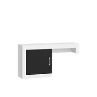 Szafki RTV - Dostawka RTV VRN-04 Verin MebloCross Sonoma Jasna / Biały Połysk - miniaturka - grafika 1